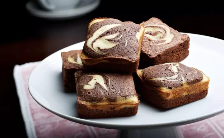 Brownies Marmoleados con Queso Crema