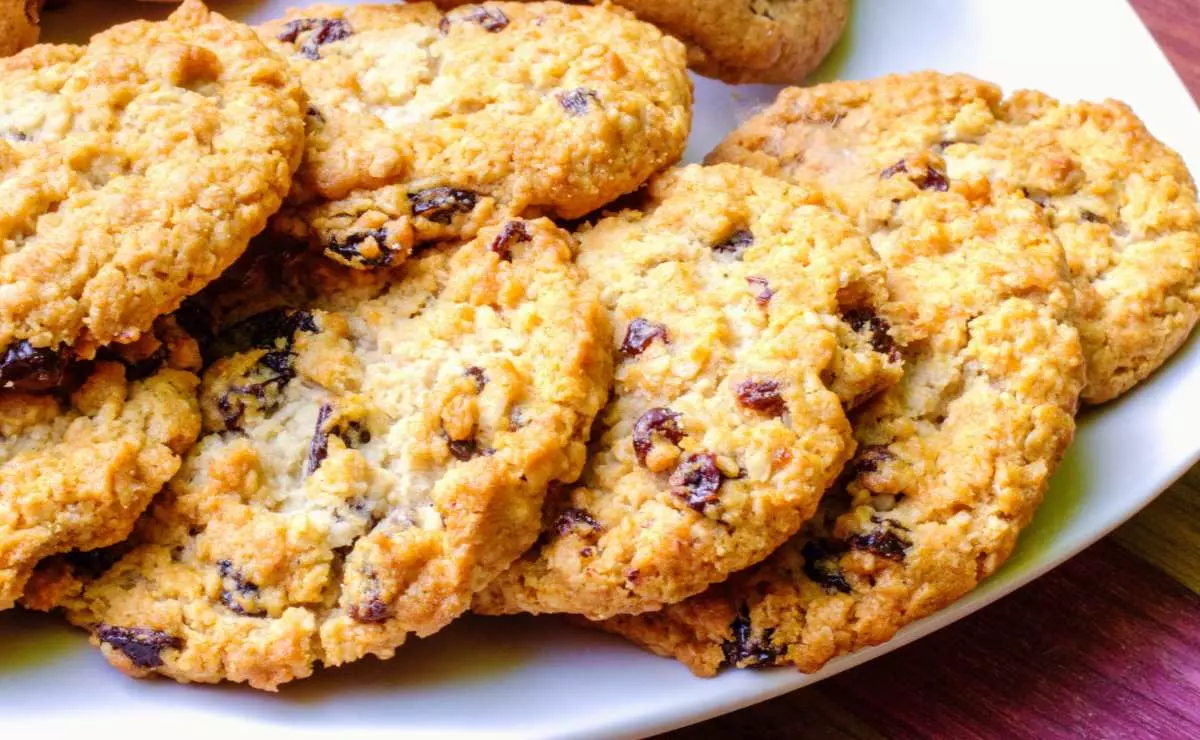 Galletas de Avena con Uvas Pasas