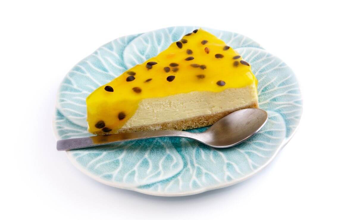 No Bake Passion Fruit Cheesecake with Condensed Milk - Easy Recipe